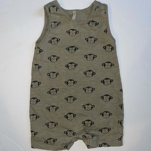 Rylee & Cru Monkey Shorties Romper